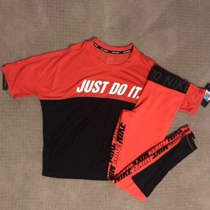 Nike Dri-Fit Shirt & Nike Pro Leggings